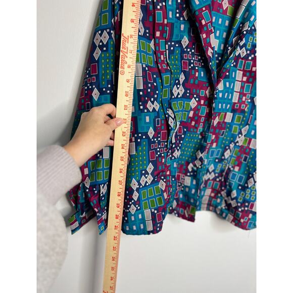 Vintage Jaclyn Smith Classic Womens Button Up Blouse Top V-Neck Sz 6 - Picture 5 of 7